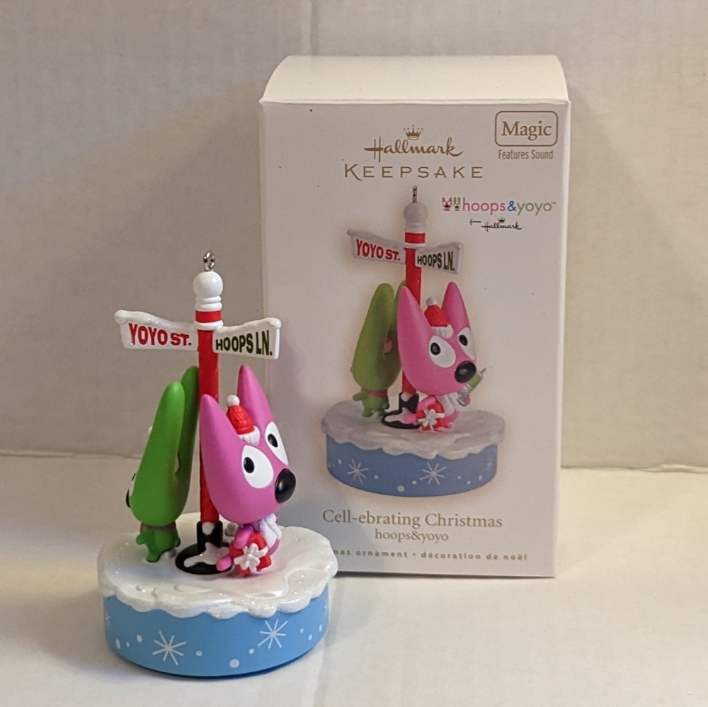 Hallmark Keepsake Ornament Cell-ebrating Christmas hoops&yoyo 2008